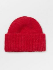 Becksöndergaard Czapka beanie w kolorze czerwonym rozmiar: onesize. Czerwone czapki damskie Becksöndergaard, bez wzorów, z materiału. Za 217.99 zł.