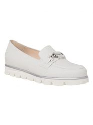 HASSIA Skórzane mokasyny "Pisa" w kolorze kremowym rozmiar: 43. Brązowe mokasyny damskie HASSIA, bez obcasa. Za 434.99 zł.