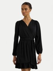Lauren Ralph Lauren Sukienka koktajlowa 250940555001 Czarny Regular Fit. Czarne sukienki damskie Lauren Ralph Lauren, bez wzorów, z syntetyku, wizytowe, bez ramiączek. Za 479.99 zł.