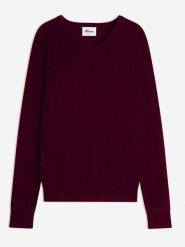 Just Cashmere Kaszmirowy sweter w kolorze bordowym rozmiar: XL. Czerwone swetry klasyczne damskie Just Cashmere, xl, z kaszmiru, bez kołnierzyka. Za 426.99 zł.