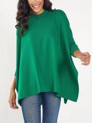 LA Angels Sweter w kolorze zielonym rozmiar: S. Zielone swetry klasyczne damskie LA Angels, s, bez kołnierzyka. Za 113.99 zł.