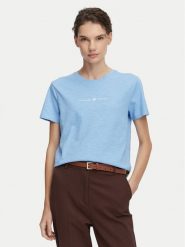 Beverly Hills Polo Club T-Shirt P-SS26W-TS6510 Niebieski jasny Regular Fit. Niebieskie t-shirty damskie Beverly Hills Polo Club, l, bez wzorów, z bawełny, bez kołnierzyka. Za 139.99 zł.