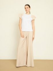 BGN Koszulka w kolorze białym rozmiar: 34. Białe bluzki damskie BGN, z aplikacjami, bez kołnierzyka, bez ramiączek. Za 56.99 zł.