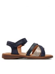 Froddo Sandały Lore N-Straps G3150247-5 M Niebieski. Niebieskie sandały dziewczęce Froddo, ze skóry, bez obcasa, bez zapięcia. Za 399.99 zł.