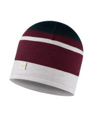 Buff Czapka "Merino Move" w kolorze biało-bordowym rozmiar: onesize. Białe czapki damskie Buff, bez wzorów, z wełny. Za 88.02 zł.