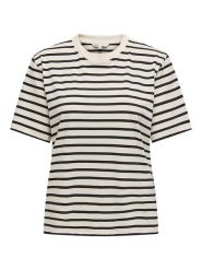 ONLY Koszulka w kolorze beżowym rozmiar: XL. Brązowe bluzki damskie Only, xl, bez wzorów, z bawełny, bez kołnierzyka, bez ramiączek. Za 66.31 zł.