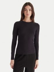 Hunkemöller Bluzka Soft 302729 Czarny Slim Fit. Czarne bluzki damskie Hunkemöller, xl, bez wzorów, z bawełny, bez kołnierzyka, bez ramiączek. Za 79.99 zł.