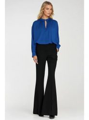 Nife Spodnie w kolorze czarnym rozmiar: 40. Czarne spodnie materiałowe damskie Nife, bez wzorów, z materiału. Za 156.61 zł.