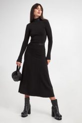 Spódnica midi PATRIZIA PEPE. Spódnice damskie Patrizia Pepe, m, bez wzorów, midi. W wyprzedaży za 759.22 zł.