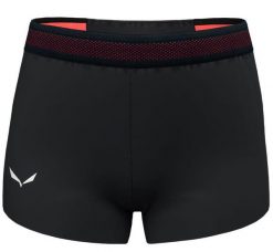 SALEWA Spodenki damskie Pedroc 2 Dst Short W black out-L. Czarne spodenki sportowe damskie Salewa, l, bez wzorów, z elastanu, na fitness i siłownię. Za 407.00 zł.