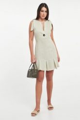 Sukienka lniana ARMANI EXCHANGE. Sukienki damskie Armani Exchange, bez wzorów, bez ramiączek. Za 939.00 zł.