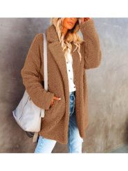 Milan Kiss Kurtka pluszowa w kolorze jasnobrązowym rozmiar: XL. Brązowe kurtki damskie Milan Kiss, xl, bez wzorów, bez kaptura. Za 217.99 zł.