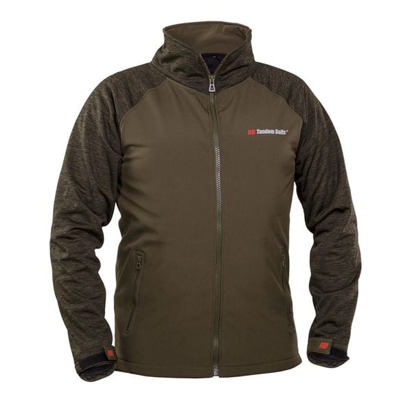 SoftShell Bluza wędkarska. Zielone bluzy damskie TANDEM BAITS, bez wzorów, z softshellu, bez kaptura. Za 238.95 zł.