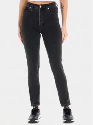 Calvin Klein Jeans Jeansy J20J221584 Czarny Skinny Fit. Czarne jeansy damskie Calvin Klein Jeans, bez wzorów, z bawełny. Za 269.99 zł.