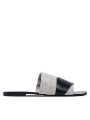 DeeZee Klapki LS5218-13 Beżowy. Brązowe klapki damskie DeeZee, bez wzorów, z materiału, bez obcasa, bez zapięcia. Za 63.99 zł.
