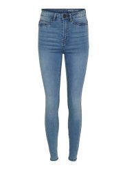 Noisy may Dżinsy "Nmcallie" - Skinny fit - w kolorze błękitnym rozmiar: W25/L32. Niebieskie jeansy damskie Noisy may, z podwyższonym stanem. Za 39.49 zł.
