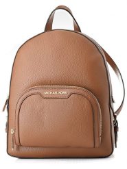 Michael Kors Skórzany plecak w kolorze jasnobrązowym - 34 x 32 x 11 cm rozmiar: onesize. Brązowe plecaki Michael Kors, bez wzorów, z materiału. Za 1,229.96 zł.