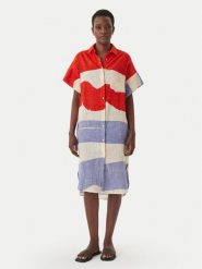 Iconique Sukienka letnia IC26-079 Kolorowy Relaxed Fit. Sukienki damskie Iconique, bez wzorów, z bawełny, bez ramiączek. Za 399.99 zł.