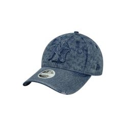 Czapka baseballowa New York Yankees Denim 9twenty. Niebieskie czapki z daszkiem damskie New Era, bez wzorów, z denimu. Za 173.00 zł.