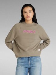 G-Star Bluza w kolorze khaki rozmiar: M. Brązowe bluzy damskie G-Star, m, bez wzorów, z bawełny, bez kaptura. Za 144.92 zł.