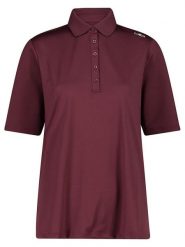 CMP Funkcyjna koszulka polo w kolorze bordowym rozmiar: 38. Czerwone koszulki damskie CMP, bez wzorów, z materiału, bez kołnierzyka, bez ramiączek. Za 57.33 zł.