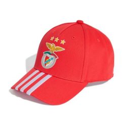 Czapka baseballowa Benfica Lizbona 3-Stripes. Czerwone czapki damskie Adidas, bez wzorów. Za 147.00 zł.