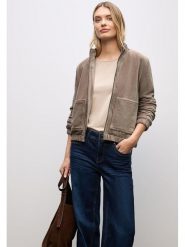 Cecil Kurtka sztruksowa w kolorze szarobrązowym rozmiar: 38. Brązowe kurtki damskie Cecil, bez wzorów, ze sztruksu, bez kaptura. Za 284.82 zł.