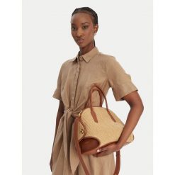 Torebka Coccinelle. Brązowe kuferki damskie Coccinelle, bez wzorów, bez dodatków. Za 1,699.99 zł.