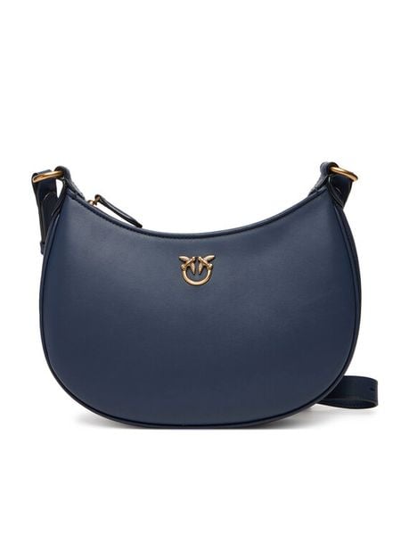 PINKO Torebka Half Moon Mini Fl Al 25-26 PLTT 102790 A0F1 Granatowy. Niebieskie torebki klasyczne damskie Pinko, ze skóry, bez dodatków. Za 1,229.00 zł.