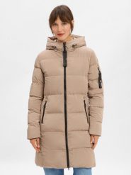 Marie Lund Pikowany płaszcz damski Kobiety beżowy jednolity, 40. Brązowe płaszcze damskie Marie Lund, na zimę, bez wzorów, bez kaptura. Za 999.95 zł.