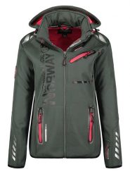 Geographical Norway Kurtka softshellowa "Reine" w kolorze khaki rozmiar: S. Brązowe kurtki sportowe damskie Geographical Norway, s, bez wzorów, bez kaptura. Za 177.94 zł.