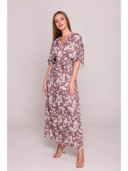 Stylove Sukienka w kolorze jagodowym rozmiar: L. Różowe sukienki damskie Stylove, bez wzorów, z wiskozy, bez ramiączek. Za 335.82 zł.