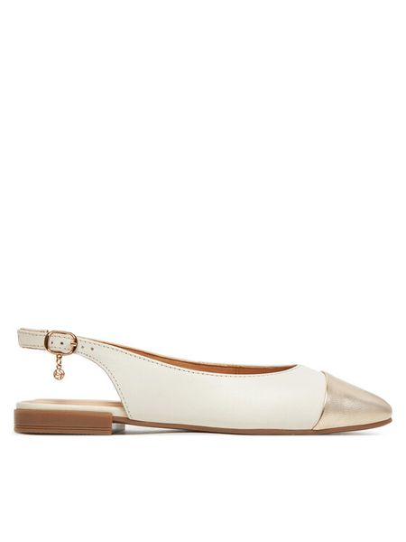 Lasocki Baleriny RST-ROMI-51 Écru. Balerinki damskie Lasocki, bez wzorów, ze skóry. Za 149.99 zł.