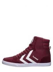 Hummel Sneakersy w kolorze czerwonym rozmiar: 44. Czerwone obuwie sportowe damskie Hummel, z materiału, za kostkę, bez zapięcia. Za 171.95 zł.
