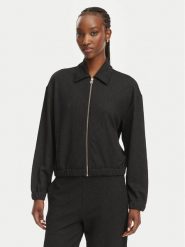 HUGO Bluza Dayane 50557503 Czarny Regular Fit. Czarne bluzy damskie Hugo, m, bez wzorów, z syntetyku, bez kaptura. Za 799.99 zł.