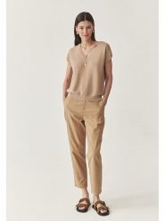 TATUUM Sweter w kolorze beżowym rozmiar: L. Brązowe swetry klasyczne damskie TATUUM, l, bez kołnierzyka. Za 126.45 zł.