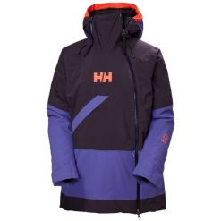 Damska kurtka narciarska Helly Hansen Powchaser Asym. Czarne kurtki damskie Helly Hansen, na zimę, bez wzorów, bez kaptura. W wyprzedaży za 1,211.25 zł.