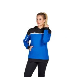 Sweat bluza z kapturem dla kobiet Erima Change. Czarne bluzy damskie Erima, na zimę, bez wzorów, z kapturem. W wyprzedaży za 293.50 zł.