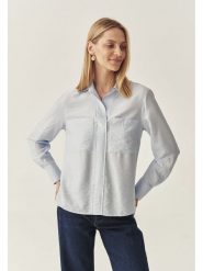 TATUUM Bluzka w kolorze błękitnym rozmiar: 38. Niebieskie bluzki damskie TATUUM, bez wzorów, bez kołnierzyka, bez ramiączek. Za 186.19 zł.