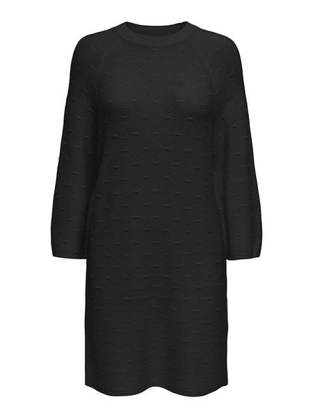 ONLY Sukienka dzianinowa w kolorze czarnym rozmiar: S. Czarne sukienki damskie Only, bez wzorów, z dzianiny, bez ramiączek. Za 87.40 zł.