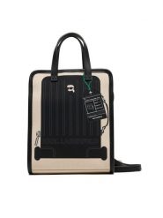 KARL LAGERFELD Torebka B1W50088 Beżowy. Brązowe torebki klasyczne damskie KARL LAGERFELD, z materiału, bez dodatków. Za 429.99 zł.