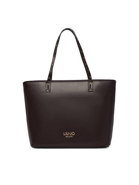 Liu Jo Torebka AF6070 E1120 Brązowy. Brązowe shopper bag Liu Jo, ze skóry, bez dodatków. Za 599.99 zł.