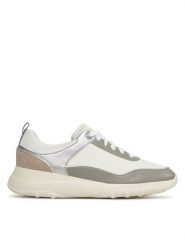 Geox Sneakersy D Alleniee D35LPB 00054 C1132 Biały. Białe obuwie sportowe damskie Geox, ze skóry, bez zapięcia. Za 869.99 zł.