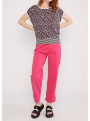 Blutsgeschwister Sweter "New Wavered" w kolorze czarno-jasnoróżowym rozmiar: L. Czarne swetry klasyczne damskie Blutsgeschwister, l, z bawełny, bez kołnierzyka. Za 183.59 zł.