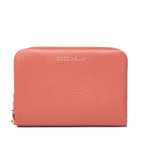 Portfel Coccinelle. Pomarańczowe portfele damskie Coccinelle, bez wzorów. Za 349.99 zł.