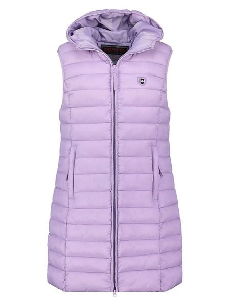 ANAPURNA Kamizelka pikowana "Vakitalana Long" w kolorze lawendowym rozmiar: S. Różowe kamizelki damskie ANAPURNA, s, bez wzorów, bez kaptura. Za 165.99 zł.