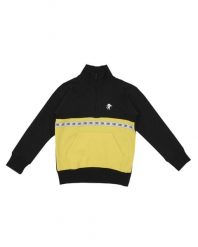 Bluza z zamek błyskawiczny na co dzień na siłownię. Żółte bluzy damskie LEONE 1947 APPAREL, bez wzorów, bez kaptura. Za 105.21 zł.