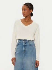 Weekend Max Mara Sweter Rania 2515361051 Écru Regular Fit. Swetry klasyczne damskie Weekend Max Mara, m, z bawełny, bez kołnierzyka. Za 599.99 zł.