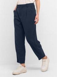 Kaffe Spodnie materiałowe Merle 10504769 Granatowy Classic Fit. Niebieskie spodnie materiałowe damskie Kaffe, bez wzorów, z materiału. Za 309.99 zł.