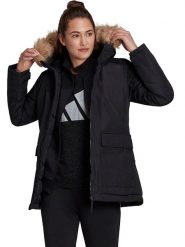 Adidas Parka "Utilitas HO" w kolorze czarnym rozmiar: L. Czarne parki damskie Adidas, l, bez kaptura. Za 368.96 zł.